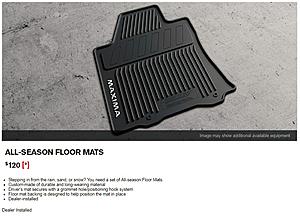 Nissan all-season floor mats versus third party options?-maxima-all-season-floor-mats.jpg